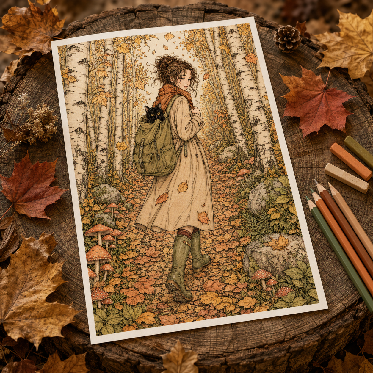 7 Cozy Autumn Coloring Ideas for Slow, Creative Evenings 🍂✨