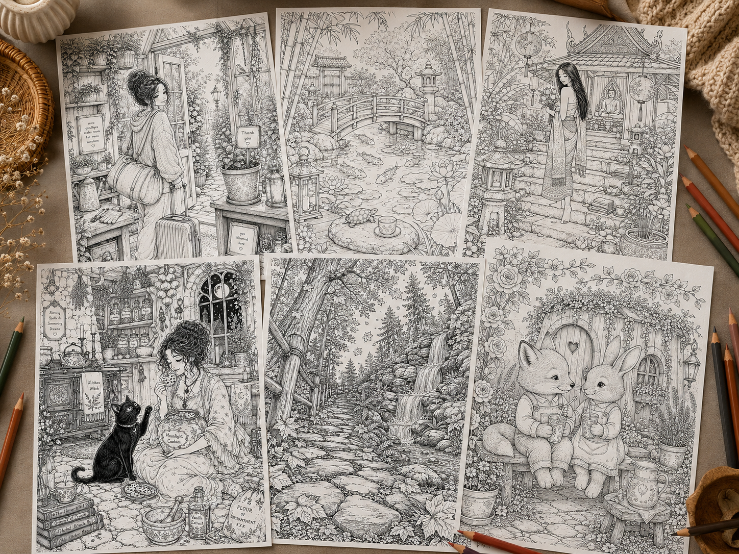 Find Your Coloring Escape: 6 Cozy Worlds for Every Mood ✨