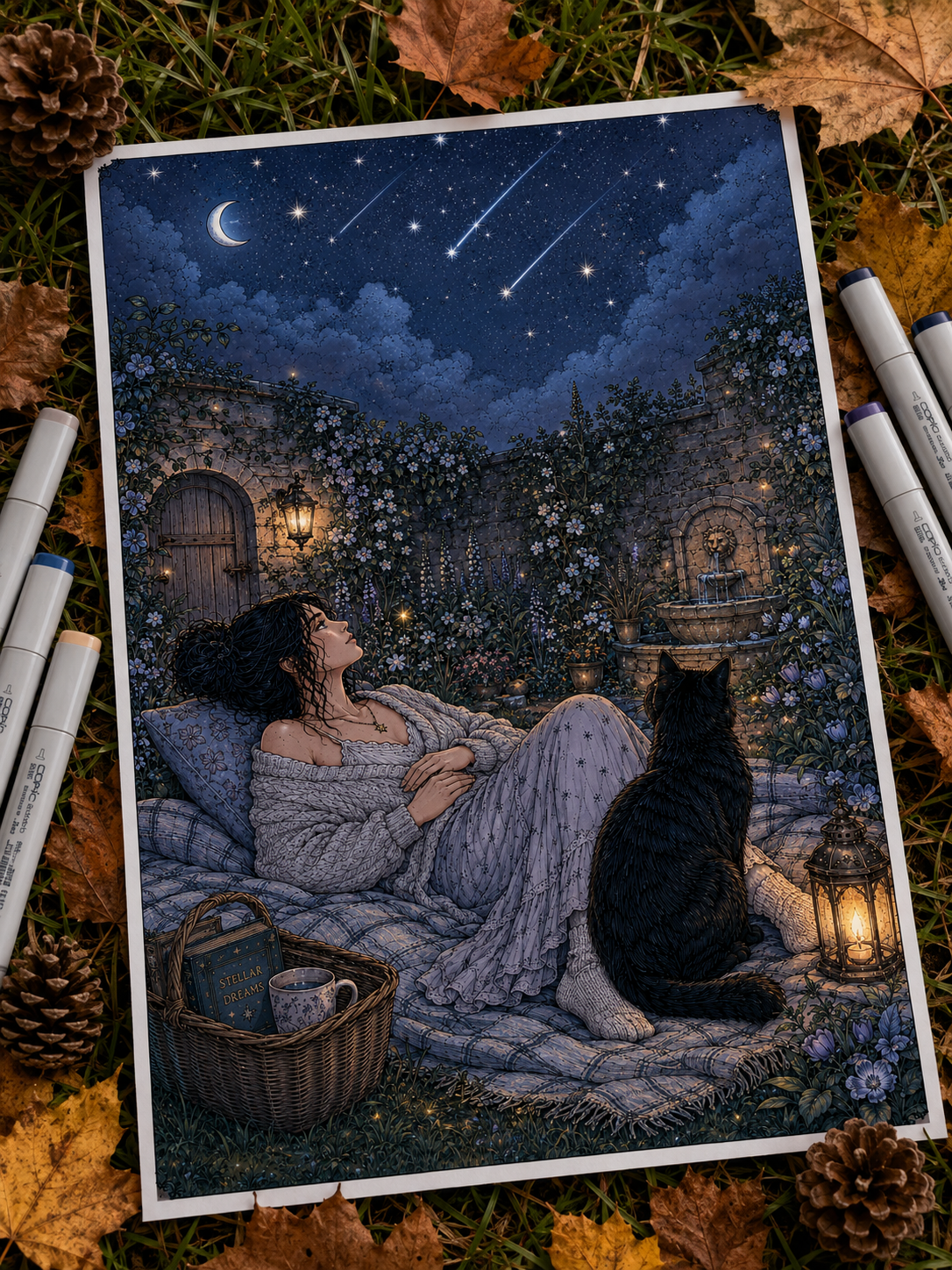 How to Color Moonlight & Night Scenes Without Making Everything Too Dark 🌙✨