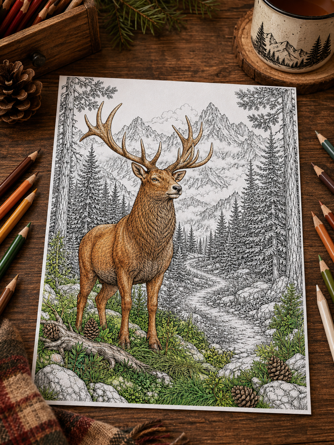 How to Color Backgrounds Without Ruining Your Coloring Page 🌲​🎨​